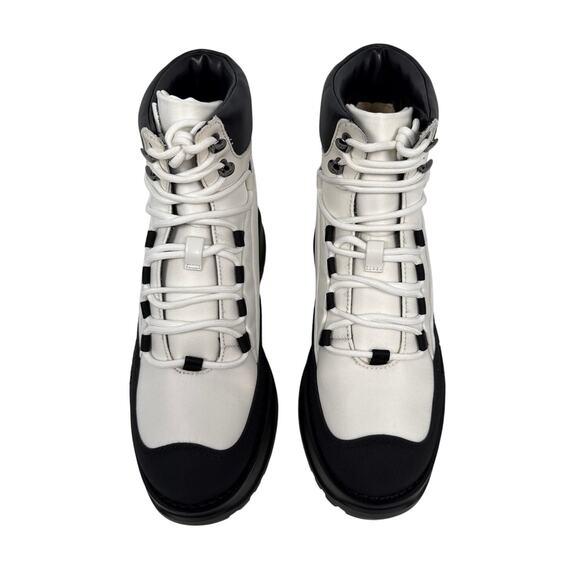 Michael Kors Dupree Hiking Boots Platform Womens 8 M Black White Modern Hybrid - Picture 6 of 9